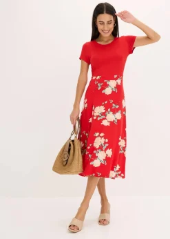 Damen bonprix Kleider|Kurzgrößen|Jerseykleid