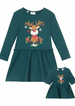 Clearance Jerseykleid + Puppenkleid aus reiner Bio-Baumwolle (2-tlg. Set) Kinder Mädchen 2-8 Jahre·Nachhaltigere Materialien|Mädchen 9-16 Jahre·Nachhaltigere Materialien