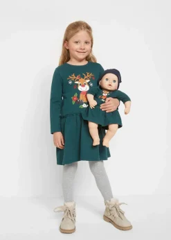 Clearance Jerseykleid + Puppenkleid aus reiner Bio-Baumwolle (2-tlg. Set) Kinder Mädchen 2-8 Jahre·Nachhaltigere Materialien|Mädchen 9-16 Jahre·Nachhaltigere Materialien