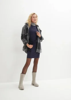 Damen bonprix Kleider|Basics|Jerseykleid aus Baumwolle mit Stretch (2er Pack)