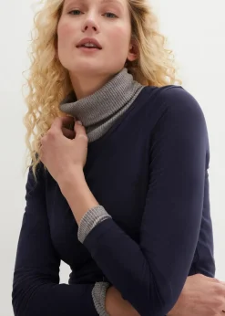 Damen bonprix Kleider|Basics|Jerseykleid aus Baumwolle mit Stretch (2er Pack)