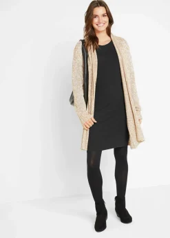 Damen bonprix Kleider|Basics|Jerseykleid aus Baumwolle mit Stretch (2er Pack)