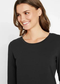 Damen bonprix Kleider|Basics|Jerseykleid aus Baumwolle mit Stretch (2er Pack)