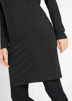 Damen bonprix Kleider|Basics|Jerseykleid aus Baumwolle mit Stretch (2er Pack)