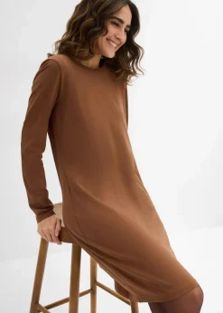 Damen bonprix Kleider|Basics|Jerseykleid aus Baumwolle mit Stretch (2er Pack)