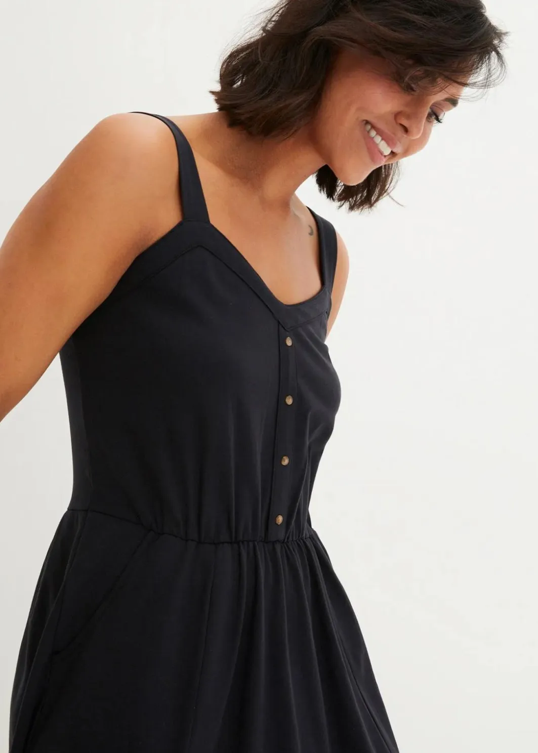 Outlet Jerseykleid aus Baumwolle Damen Kleider|Bekleidung·Pullover & Strickjacken