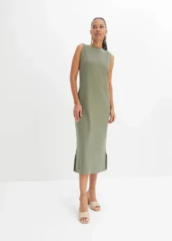Damen bonprix Kleider|Nachhaltigere Materialien|Jersey-Kleid aus Baumwolle mit Stretch