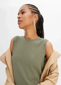 Damen bonprix Kleider|Nachhaltigere Materialien|Jersey-Kleid aus Baumwolle mit Stretch