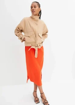 Online Jersey-Kleid aus Baumwolle mit Stretch Damen Nachhaltigere Materialien|Kleider