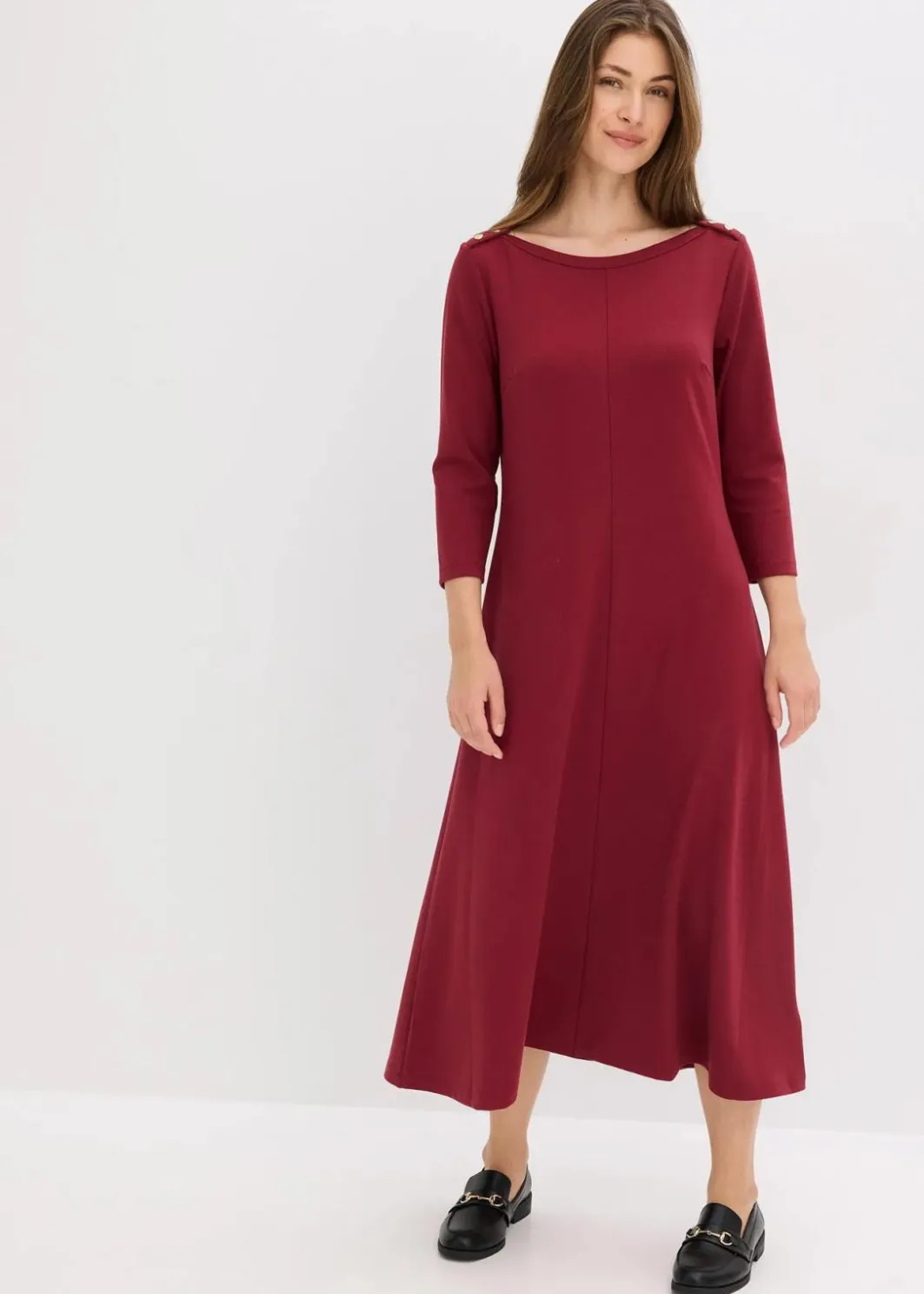 Damen bonprix Kleider|Jerseykleid aus bequemen Punto di Roma