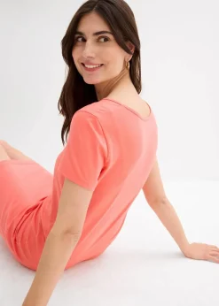 Damen bonprix Kleider|Basics|Jerseykleid aus Bio-Baumwolle mit Stretch