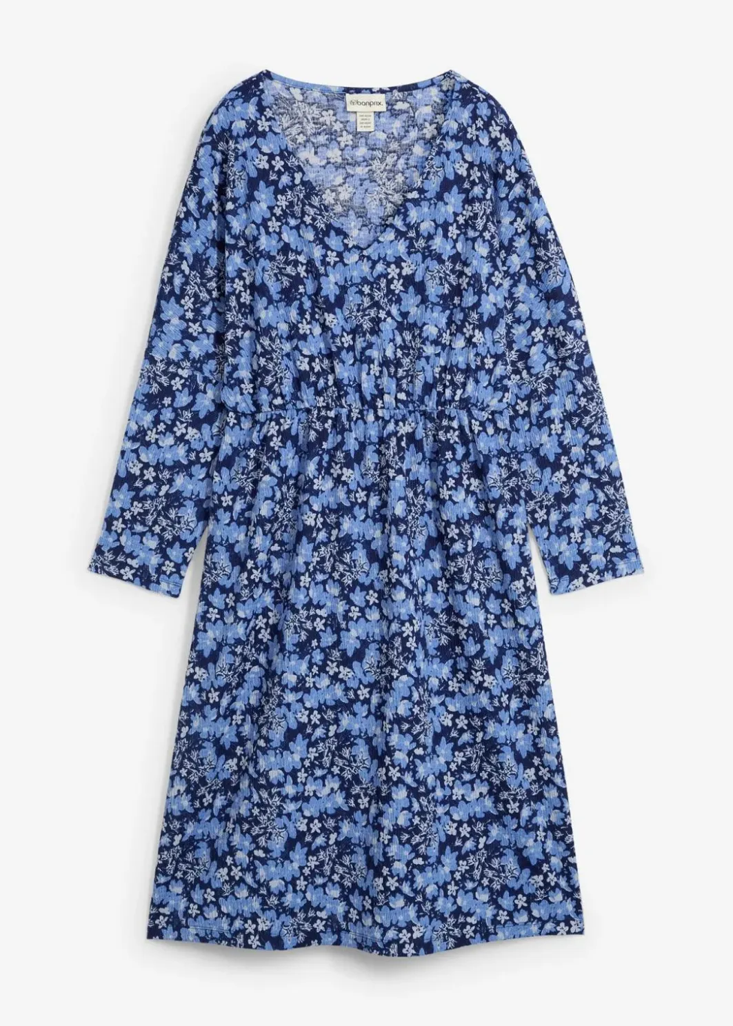 Damen bonprix Kleider|Jerseykleid aus Borkencrepe