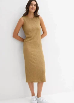 Sale Jerseykleid aus Borkencrepe Damen Bekleidung·Pullover & Strickjacken|Kleider
