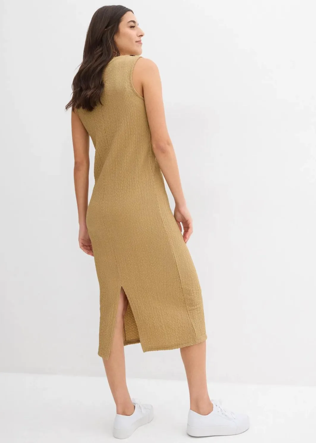 Sale Jerseykleid aus Borkencrepe Damen Bekleidung·Pullover & Strickjacken|Kleider