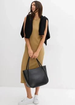 Sale Jerseykleid aus Borkencrepe Damen Bekleidung·Pullover & Strickjacken|Kleider