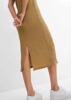 Sale Jerseykleid aus Borkencrepe Damen Bekleidung·Pullover & Strickjacken|Kleider