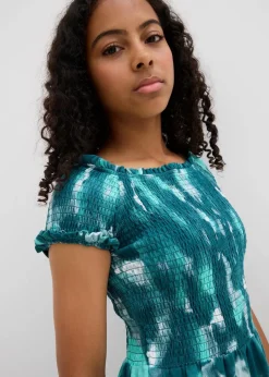 Kinder bonprix Mädchen 9-16 Jahre·Kleider & Jumpsuits|Mädchen 2-8 Jahre·Nachhaltigere Materialien|Jerseykleid aus elastischem Bio-Baumwoll-Mix