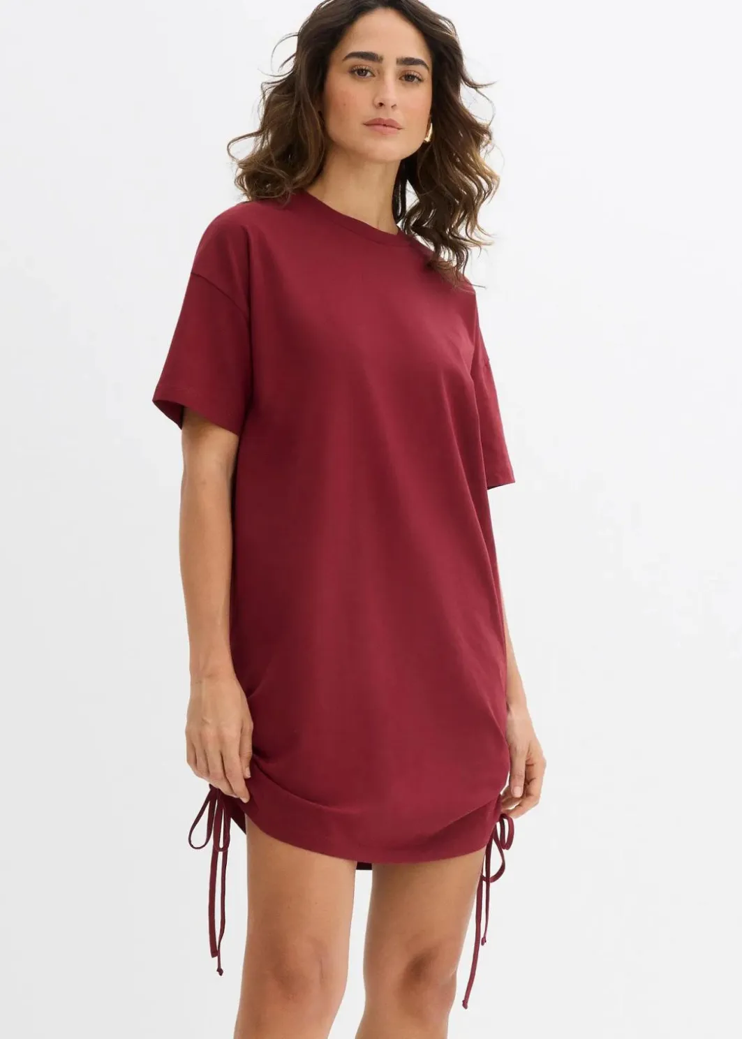 Outlet Jerseykleid aus elastischem Baumwoll-Mix Damen Bekleidung·Pullover & Strickjacken|Nachhaltigere Materialien