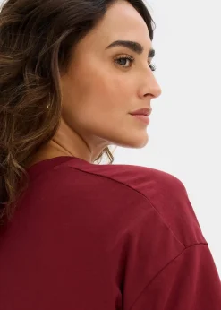 Outlet Jerseykleid aus elastischem Baumwoll-Mix Damen Bekleidung·Pullover & Strickjacken|Nachhaltigere Materialien
