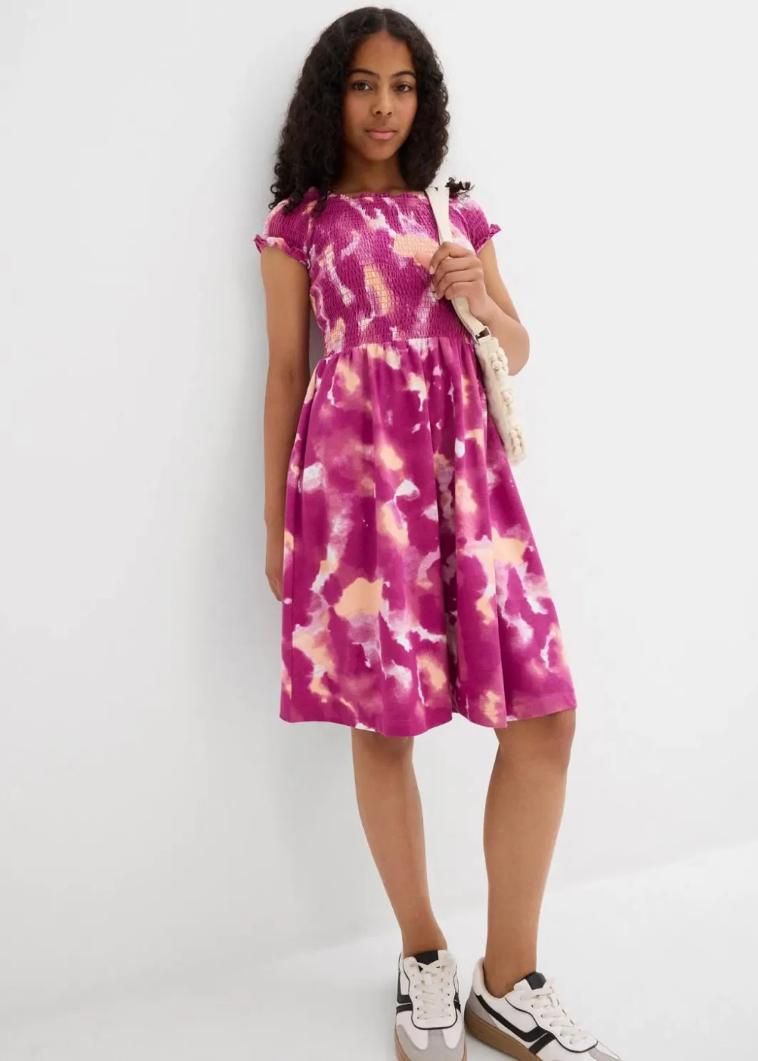 Kinder bonprix Mädchen 2-8 Jahre·Nachhaltigere Materialien|Mädchen 9-16 Jahre·Nachhaltigere Materialien|Jerseykleid aus elastischem Bio-Baumwoll-Mix