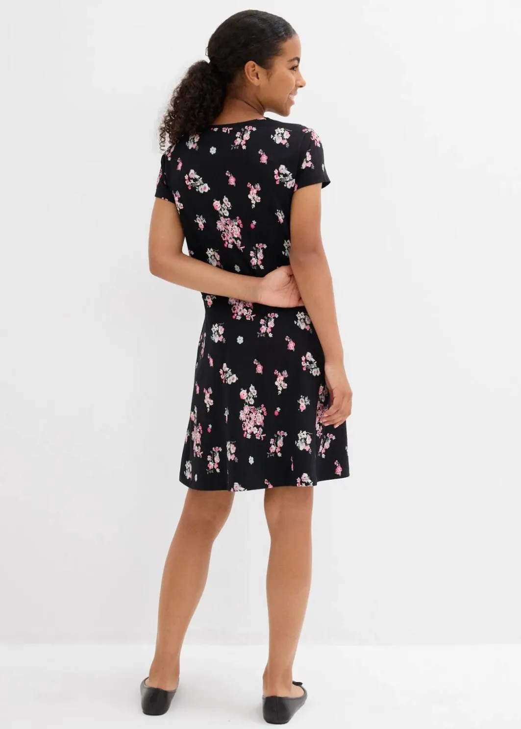Clearance Jerseykleid aus elastischem Bio-Baumwoll-Mix Kinder Mädchen 9-16 Jahre·Kleider & Jumpsuits|Mädchen 2-8 Jahre·Nachhaltigere Materialien