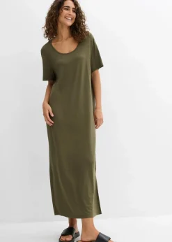 Damen bonprix Nachhaltigere Materialien|Kleider|Jerseykleid aus fließendem Viskose-Mix