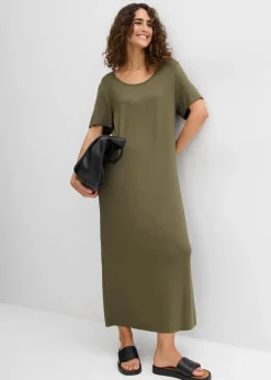 Damen bonprix Nachhaltigere Materialien|Kleider|Jerseykleid aus fließendem Viskose-Mix