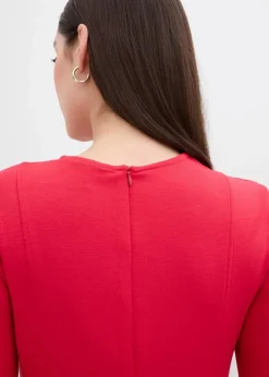Damen bonprix Kleider|Bekleidung·Pullover & Strickjacken|Jerseykleid aus fließendem Viskose-Mix