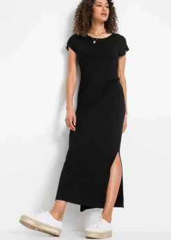 Clearance Jerseykleid aus fließendem Viskose-Elasthan-Mix Damen Kurzgrößen|Bekleidung·Pullover & Strickjacken