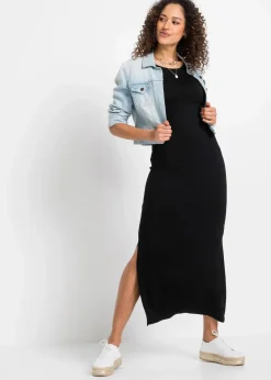 Clearance Jerseykleid aus fließendem Viskose-Elasthan-Mix Damen Kurzgrößen|Bekleidung·Pullover & Strickjacken