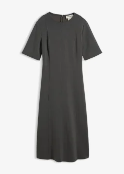Discount Jerseykleid aus fließendem Viskose-Mix Damen Bekleidung·Pullover & Strickjacken|Kleider