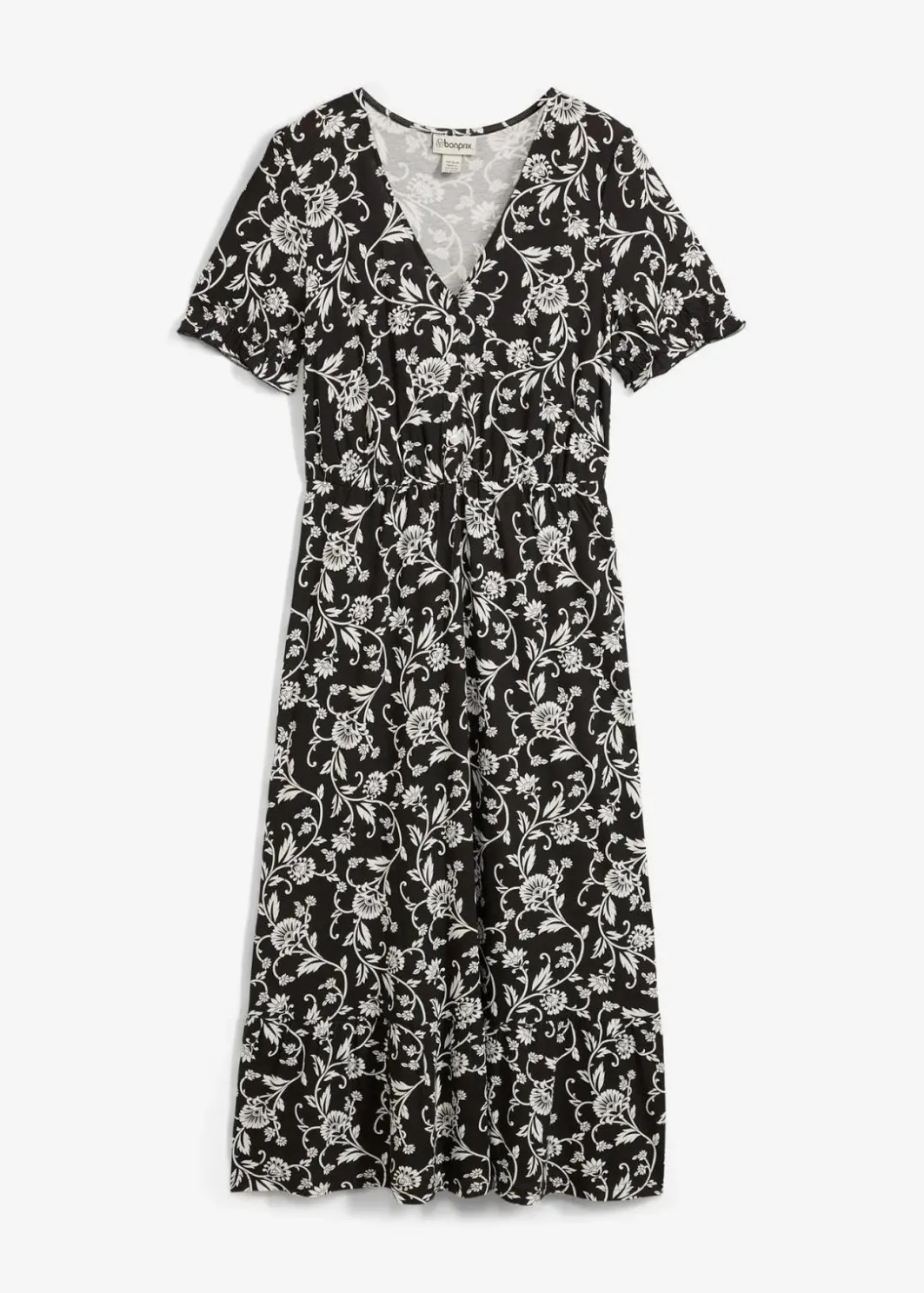Damen bonprix Kleider|Nachhaltigere Materialien|Jerseykleid aus fließender Viskose
