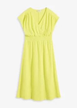 Online Jerseykleid aus luftigem Crêpe Damen Bekleidung·Pullover & Strickjacken|Kleider