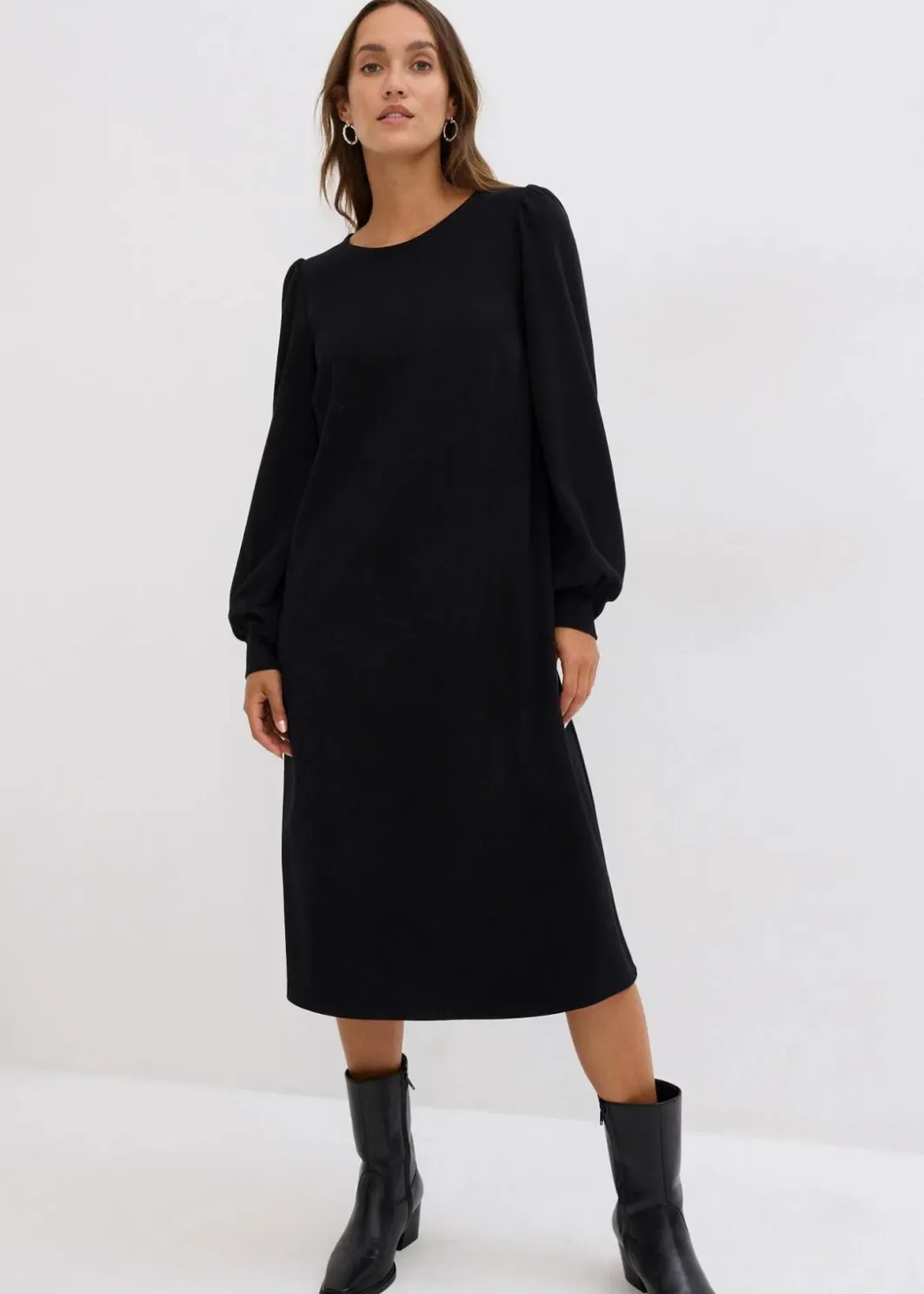 Hot Jerseykleid aus Punto di Roma Damen Bekleidung·Pullover & Strickjacken|Nachhaltigere Materialien