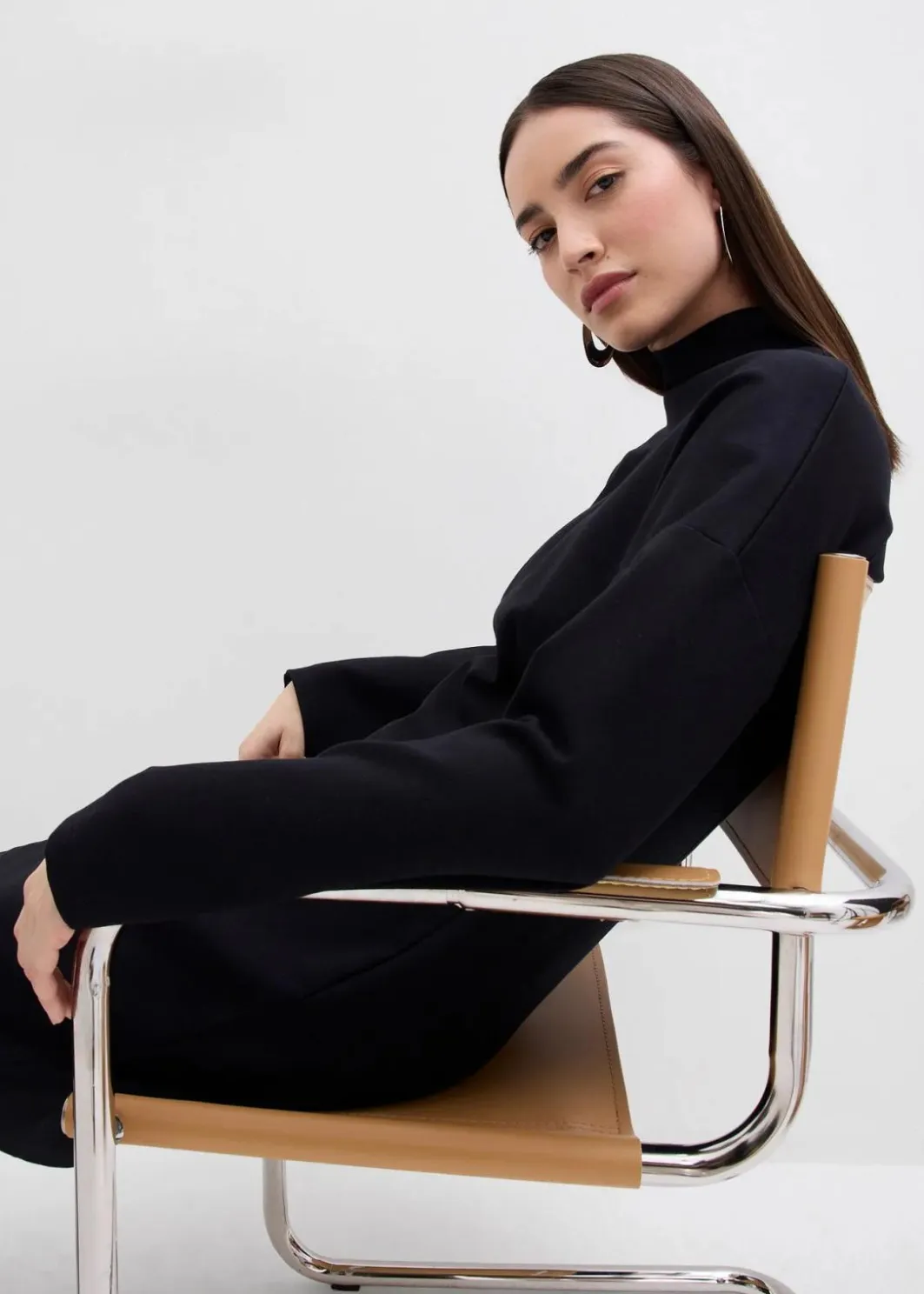 Discount Jerseykleid aus Punto di Roma Damen Bekleidung·Pullover & Strickjacken|Kleider