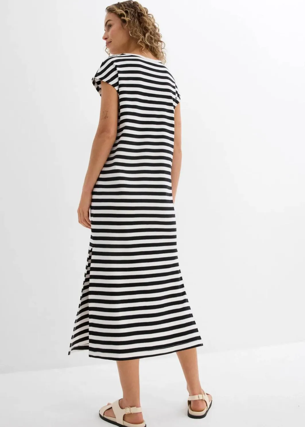 Damen bonprix Nachhaltigere Materialien|Kleider|Jerseykleid aus reiner Baumwolle