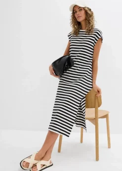 Damen bonprix Nachhaltigere Materialien|Kleider|Jerseykleid aus reiner Baumwolle
