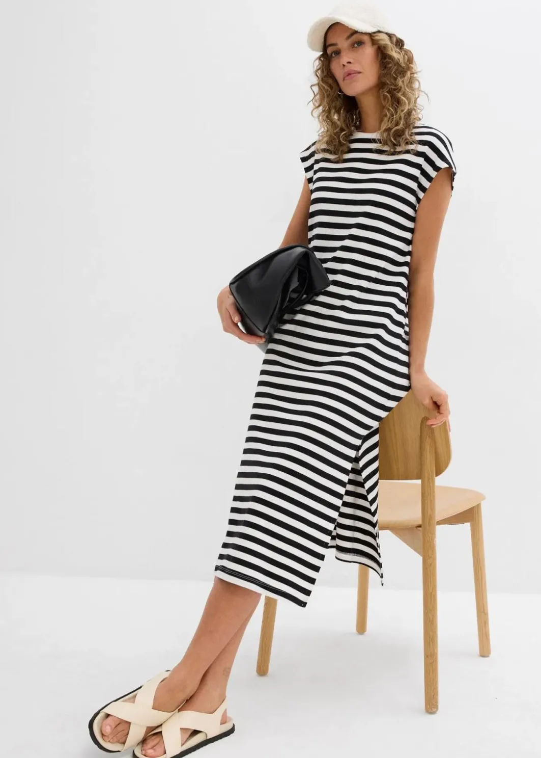 Damen bonprix Nachhaltigere Materialien|Kleider|Jerseykleid aus reiner Baumwolle