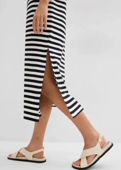 Damen bonprix Nachhaltigere Materialien|Kleider|Jerseykleid aus reiner Baumwolle