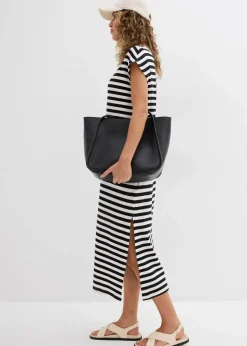 Damen bonprix Nachhaltigere Materialien|Kleider|Jerseykleid aus reiner Baumwolle