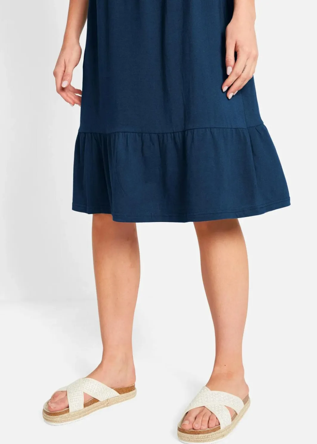 Damen bonprix Nachhaltigere Materialien|Kleider|Jerseykleid aus reiner Baumwolle