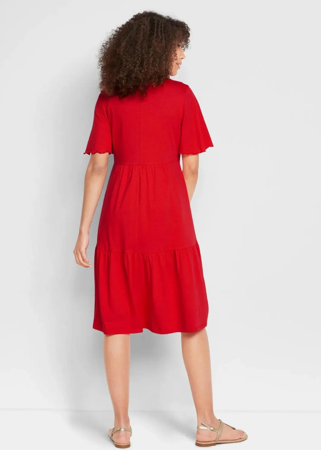 Damen bonprix Nachhaltigere Materialien|Kleider|Jerseykleid aus reiner Baumwolle
