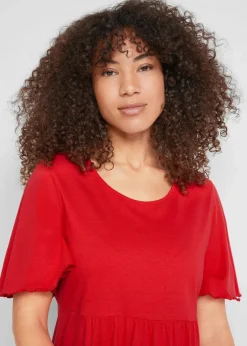 Damen bonprix Nachhaltigere Materialien|Kleider|Jerseykleid aus reiner Baumwolle