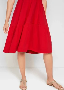Damen bonprix Nachhaltigere Materialien|Kleider|Jerseykleid aus reiner Baumwolle