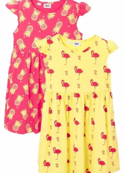 New Jerseykleid aus reiner Bio-Baumwolle (2er Pack) Kinder Mädchen 9-16 Jahre·Mehrfachpacks|Mädchen 9-16 Jahre·Kleider & Jumpsuits