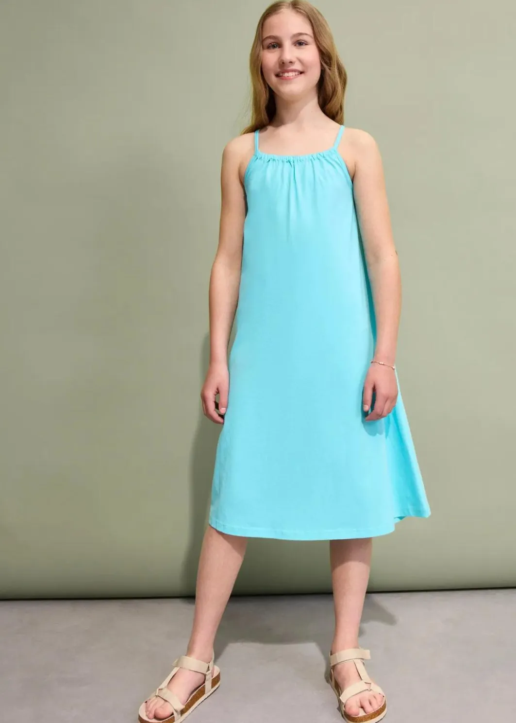 Outlet Jerseykleid aus reiner Bio-Baumwolle Kinder Mädchen 9-16 Jahre·Kleider & Jumpsuits|Mädchen 2-8 Jahre·Nachhaltigere Materialien