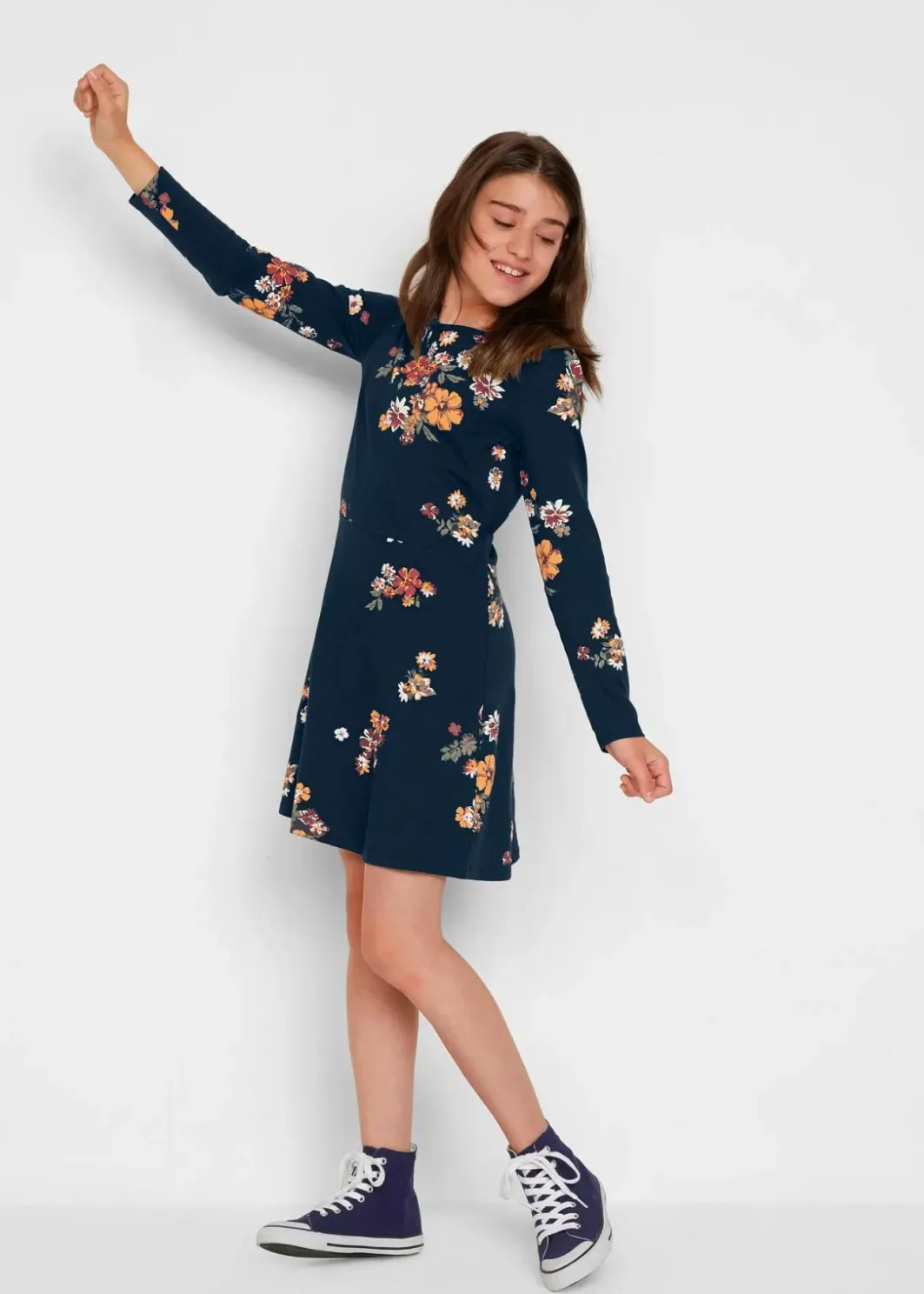 Kinder bonprix Mädchen 9-16 Jahre·Kleider & Jumpsuits|Mädchen 2-8 Jahre·Nachhaltigere Materialien|Jerseykleid aus reiner Bio-Baumwolle