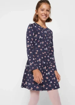 Kinder bonprix Mädchen 9-16 Jahre·Mehrfachpacks|Mädchen 9-16 Jahre·Kleider & Jumpsuits|Jerseykleid aus reiner Bio-Baumwolle (2er-Pack)