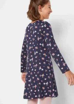 Kinder bonprix Mädchen 9-16 Jahre·Mehrfachpacks|Mädchen 9-16 Jahre·Kleider & Jumpsuits|Jerseykleid aus reiner Bio-Baumwolle (2er-Pack)