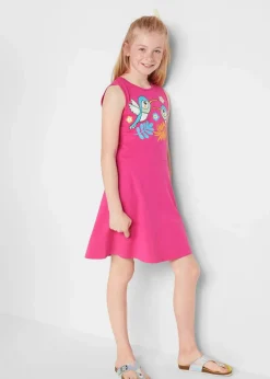 Kinder bonprix Mädchen 2-8 Jahre·Nachhaltigere Materialien|Mädchen 9-16 Jahre·Nachhaltigere Materialien|Jerseykleid aus reiner Bio-Baumwolle (3er Pack)
